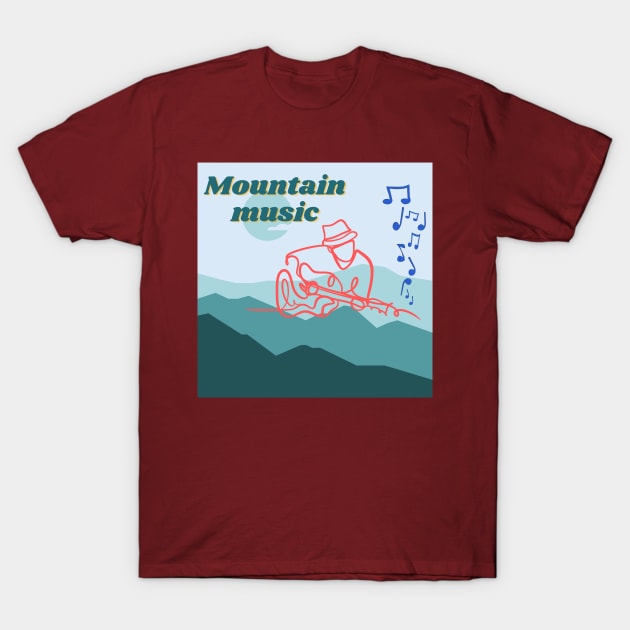 Mountain music T-Shirt by Benjamin Customs